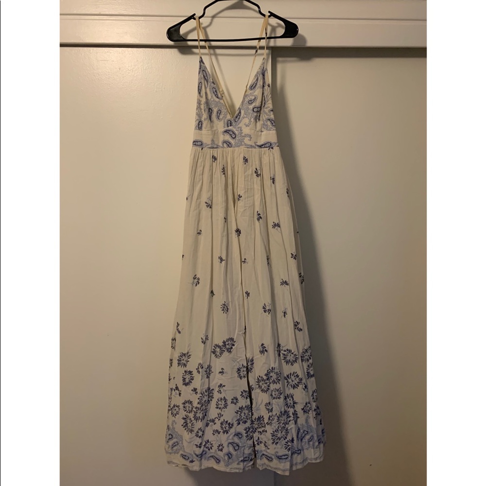 Gap boho spring flowing maxi dress